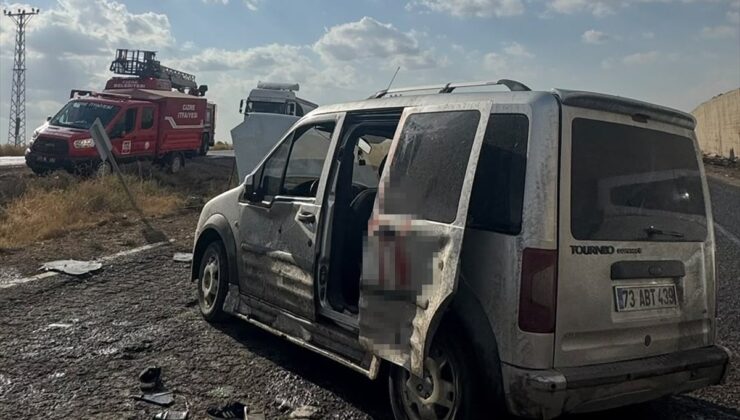 Şırnak Cizre-Silopi kara yolunda devrilen hafif ticari araçta 6 kişi yaralandı