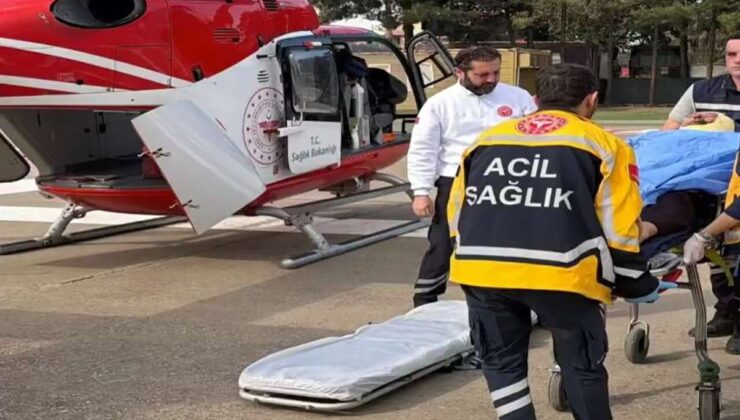 Şırnak’ta kritik yanık hastası ile kalp hastası bebek hava ambulansıyla sevk edildi