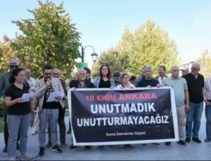 Soma Emek ve Demokrasi Güçleri 10 Ekim katliamının 11. yılında 104 kişiyi andı
