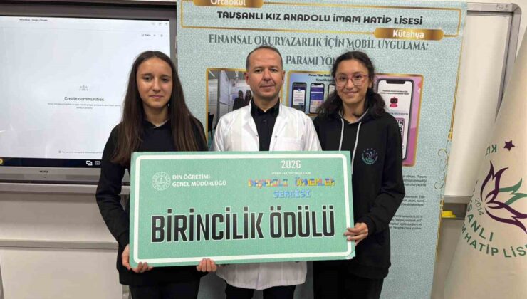Tavşanlı Kız İmam Hatip Lisesi, ‘Paramı Yönet’ ile 362 proje arasından birinci oldu