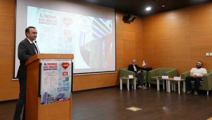 Tekirdağ’da 6. Acil Günleri Sempozyumu, İl Sağlık Müdürü Onar’ın sunumuyla sona erdi