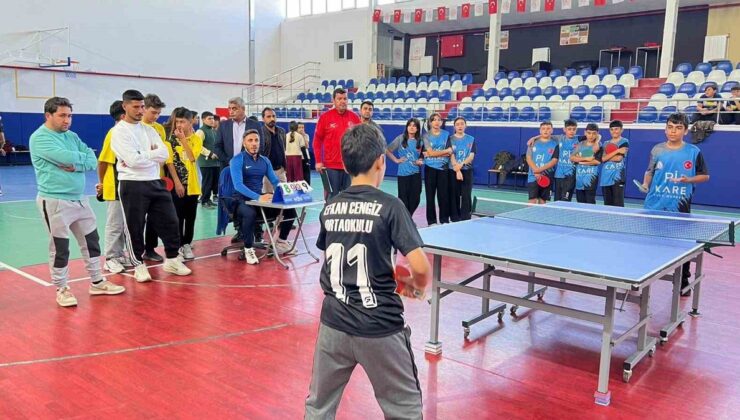Tomarza’da 29 Ekim etkinlikleri kapsamında masa tenisi ve dart turnuvası yapıldı
