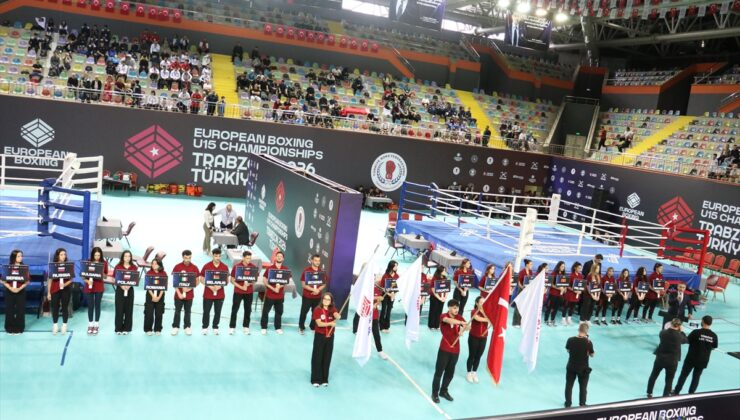 Trabzon’da 15 Yaş Altı Avrupa Boks Şampiyonası 30 ülkeden 400 sporcuyla başladı