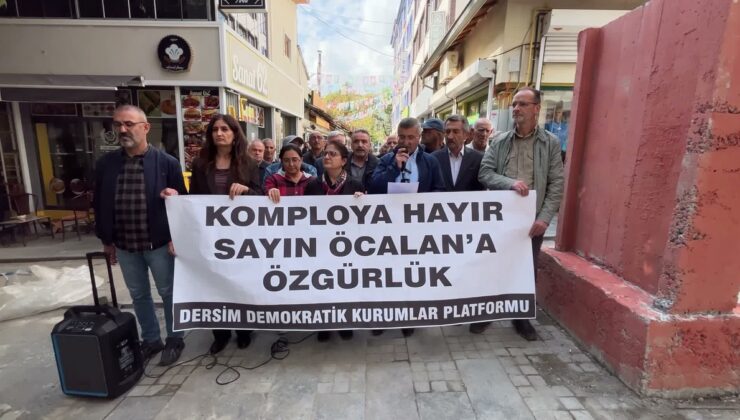 Tunceli’de DEM Parti, Öcalan’ın Suriye’den çıkarılışının 27. yılında eylem yaptı