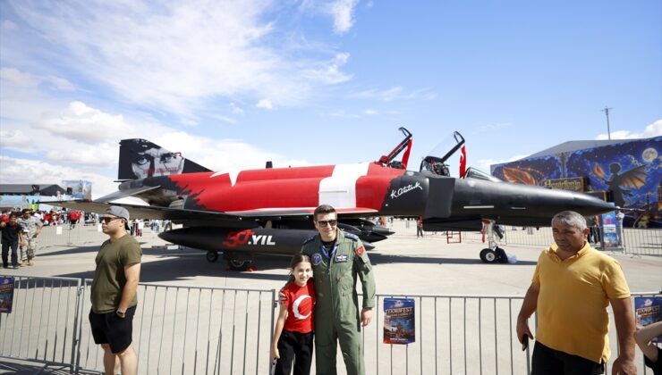 Türk bayrağı motifli F-4E/2020 Phantom, TEKNOFEST Güneydoğu’da ilgi görüyor