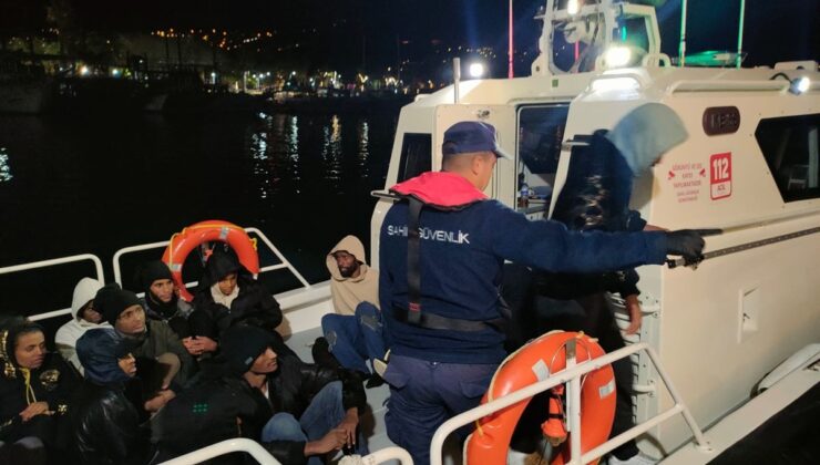 Yunanistan’ın geri ittiği 36 düzensiz göçmen Muğla Bodrum açıklarında kurtarıldı