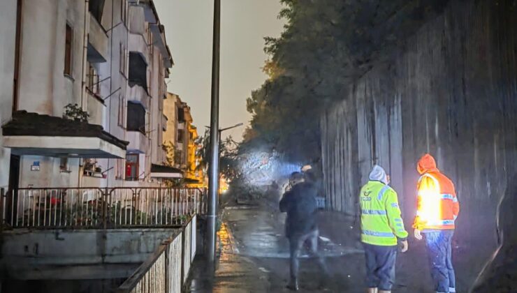 Zonguldak Kilimli’de ÇATES lojmanlarında istinat duvarı çöktü, 3 araç hasar gördü